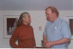 Scott with Jane Goodall